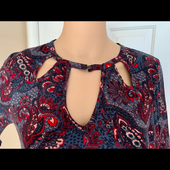 American Eagle Outfitters Paisley High Low Mini Dress size SP - Picture 6 of 10